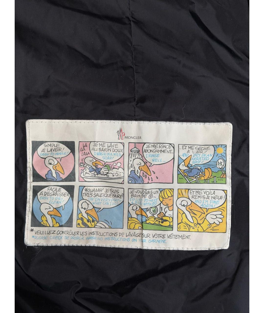 MONCLER Черный пуховик, фото 5