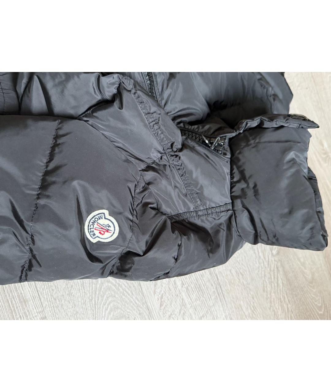 MONCLER Черный пуховик, фото 8