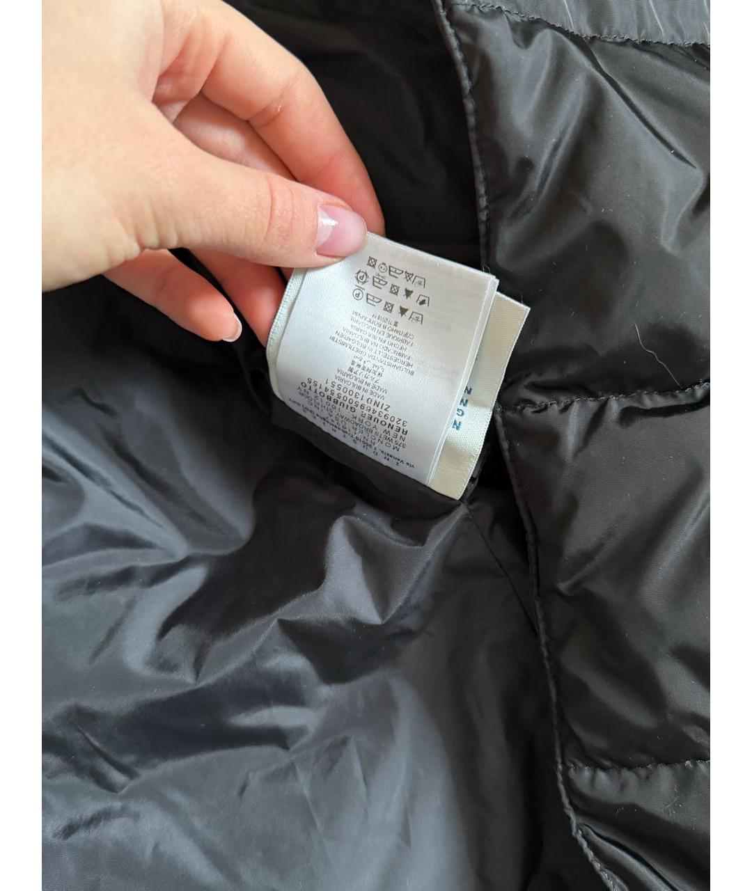 MONCLER Черный пуховик, фото 6