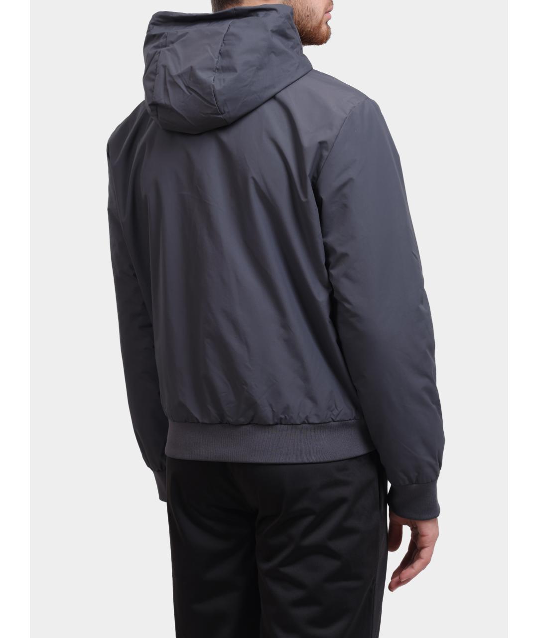 EA7 Черная полиамидовая куртка, фото 5