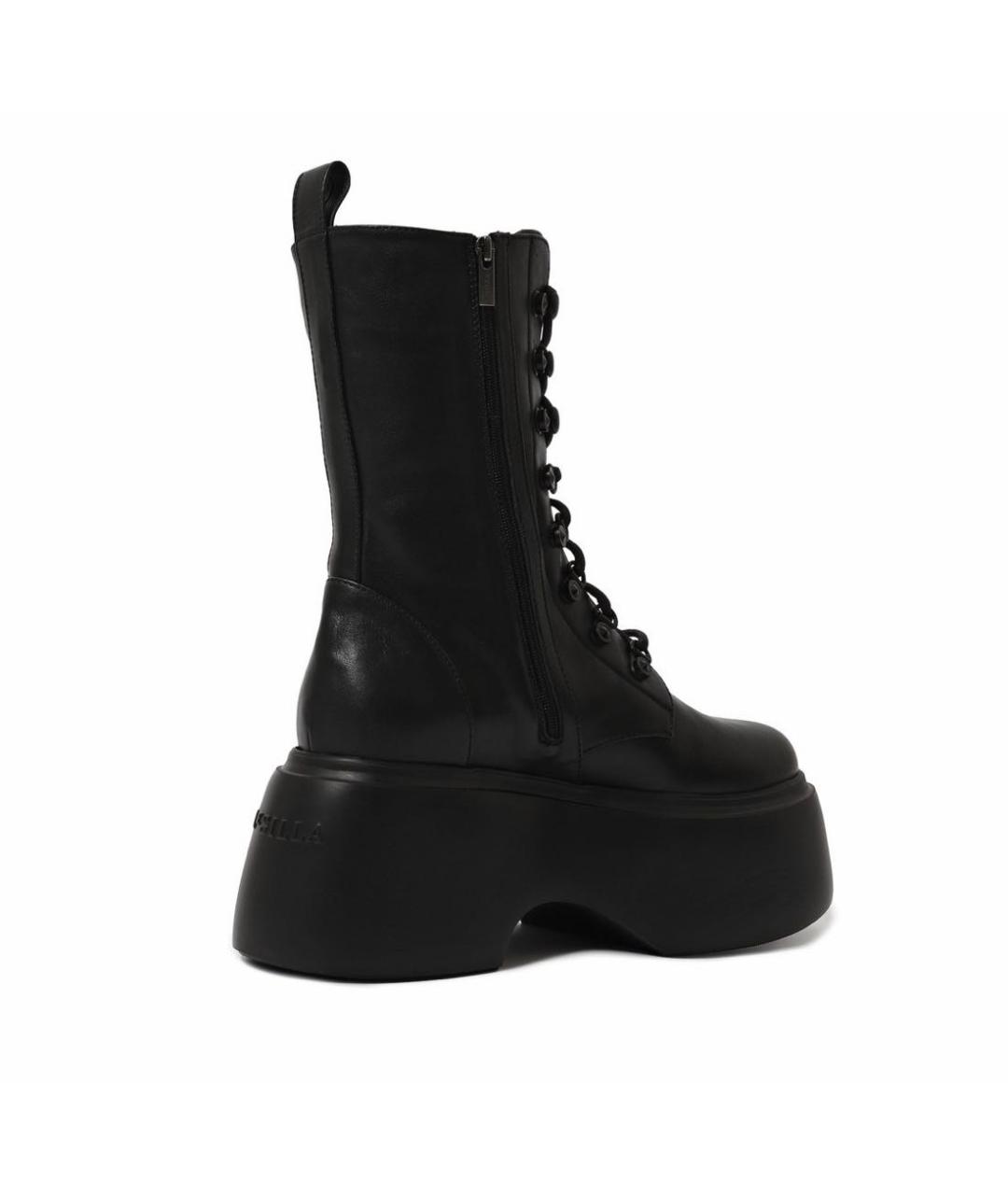 LE SILLA Черные кожаные ботинки, фото 6