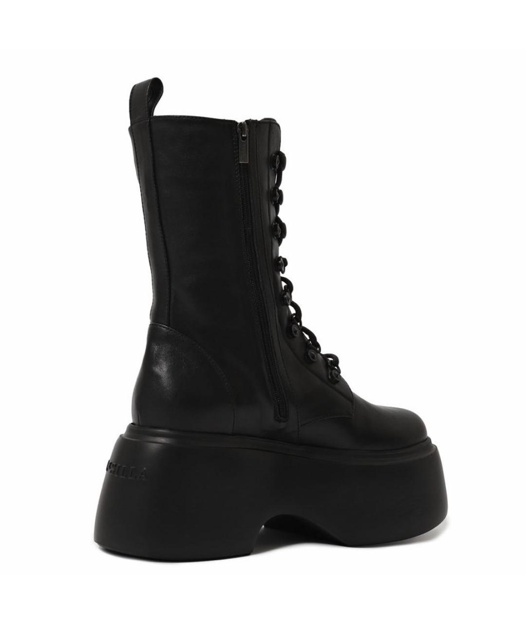 LE SILLA Черные кожаные ботинки, фото 2