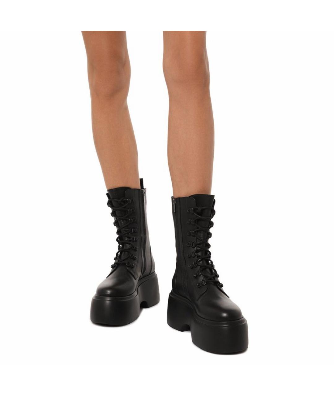 LE SILLA Черные кожаные ботинки, фото 7