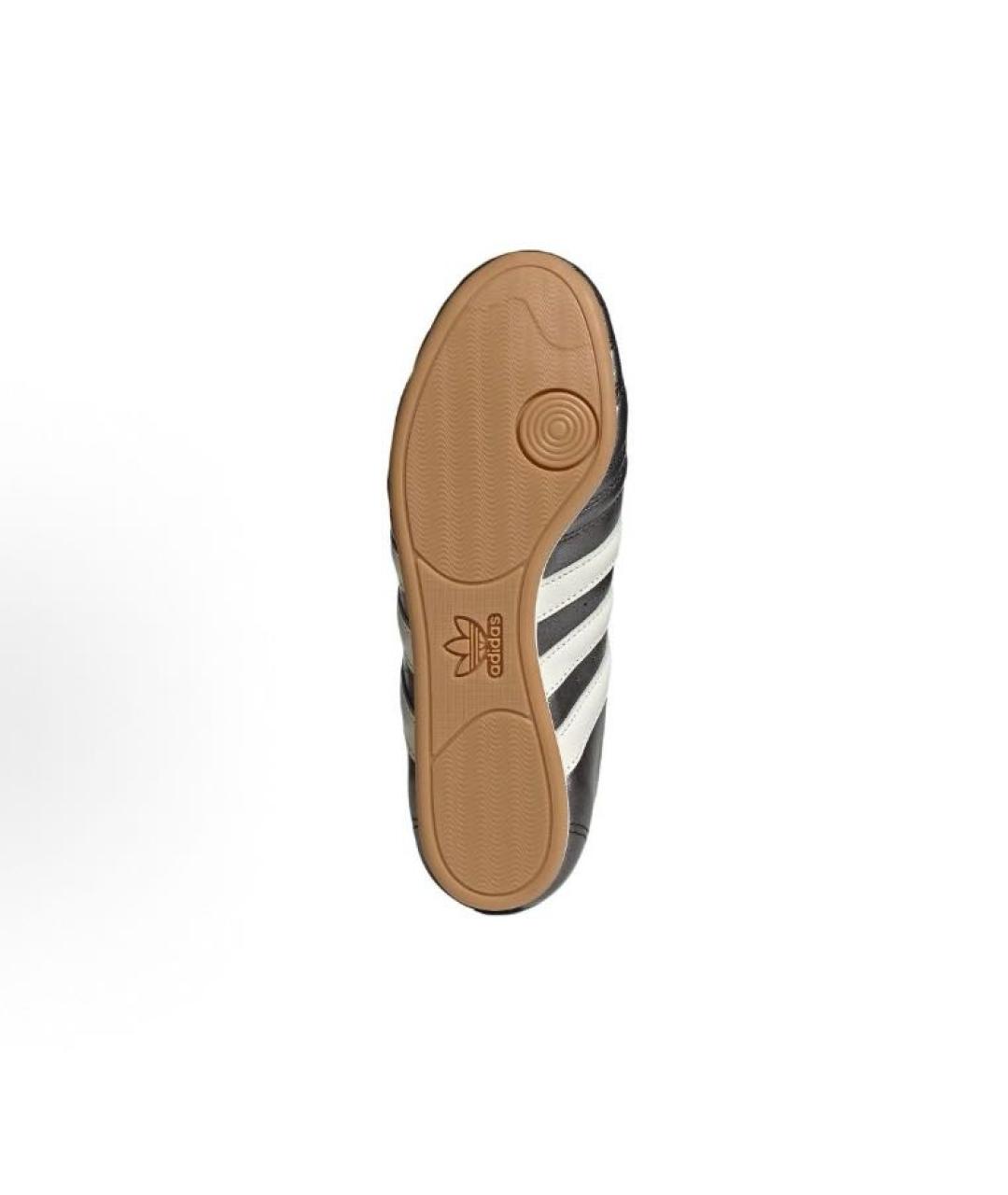 ADIDAS Серебряные кожаные низкие кроссовки / кеды, фото 3