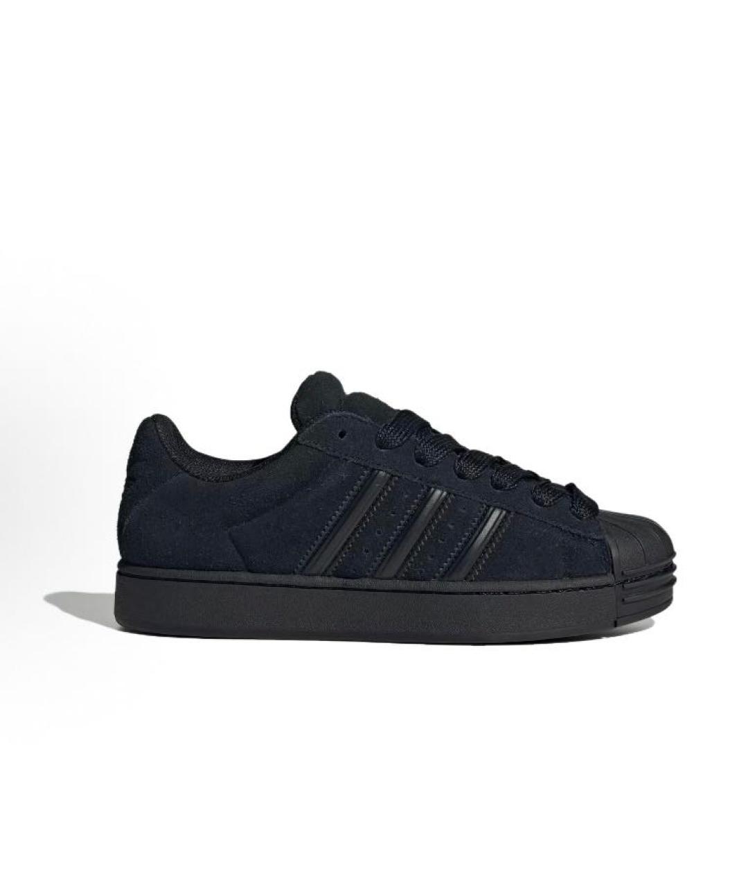 ADIDAS Черные замшевые низкие кроссовки / кеды, фото 7