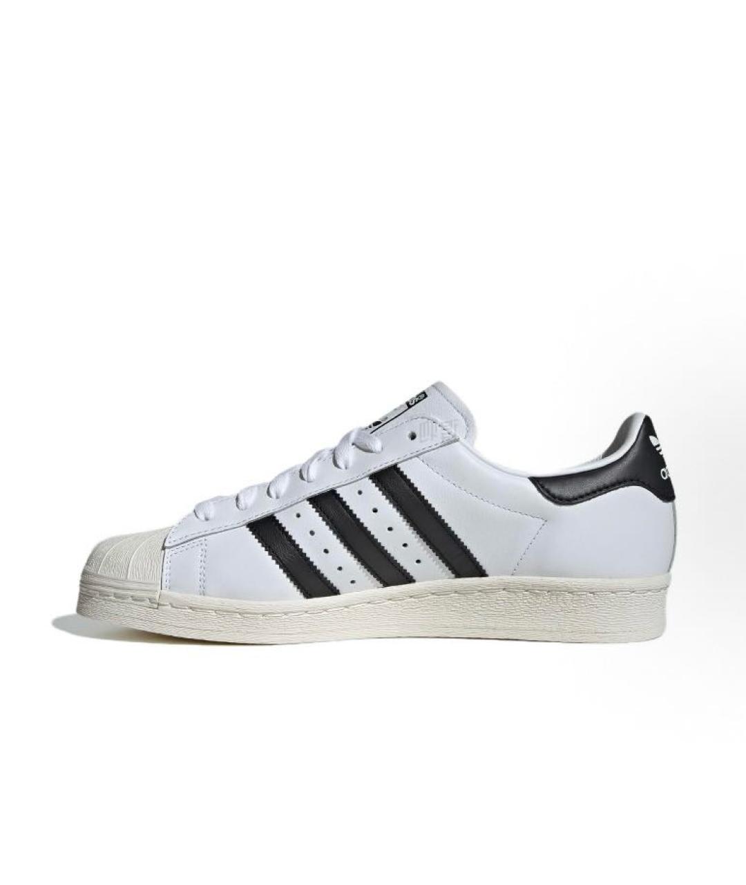 ADIDAS Белые кожаные низкие кроссовки / кеды, фото 2