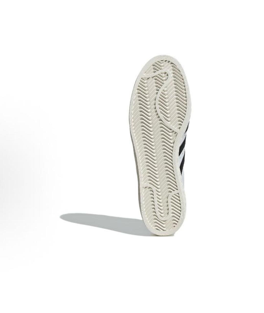 ADIDAS Белые кожаные низкие кроссовки / кеды, фото 5