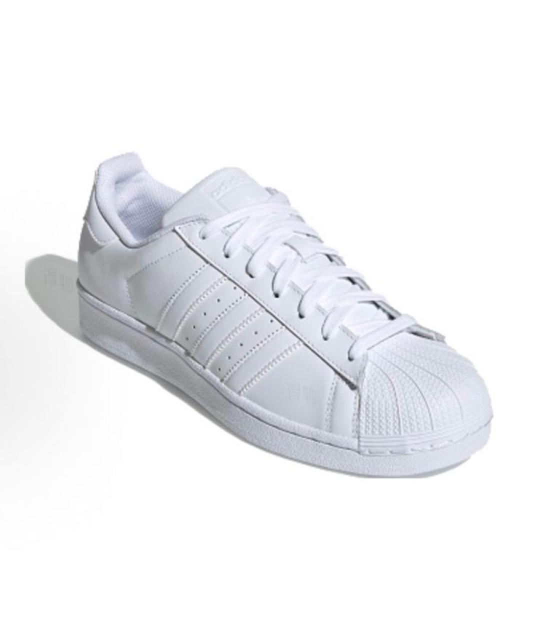 ADIDAS Белые кожаные низкие кроссовки / кеды, фото 3