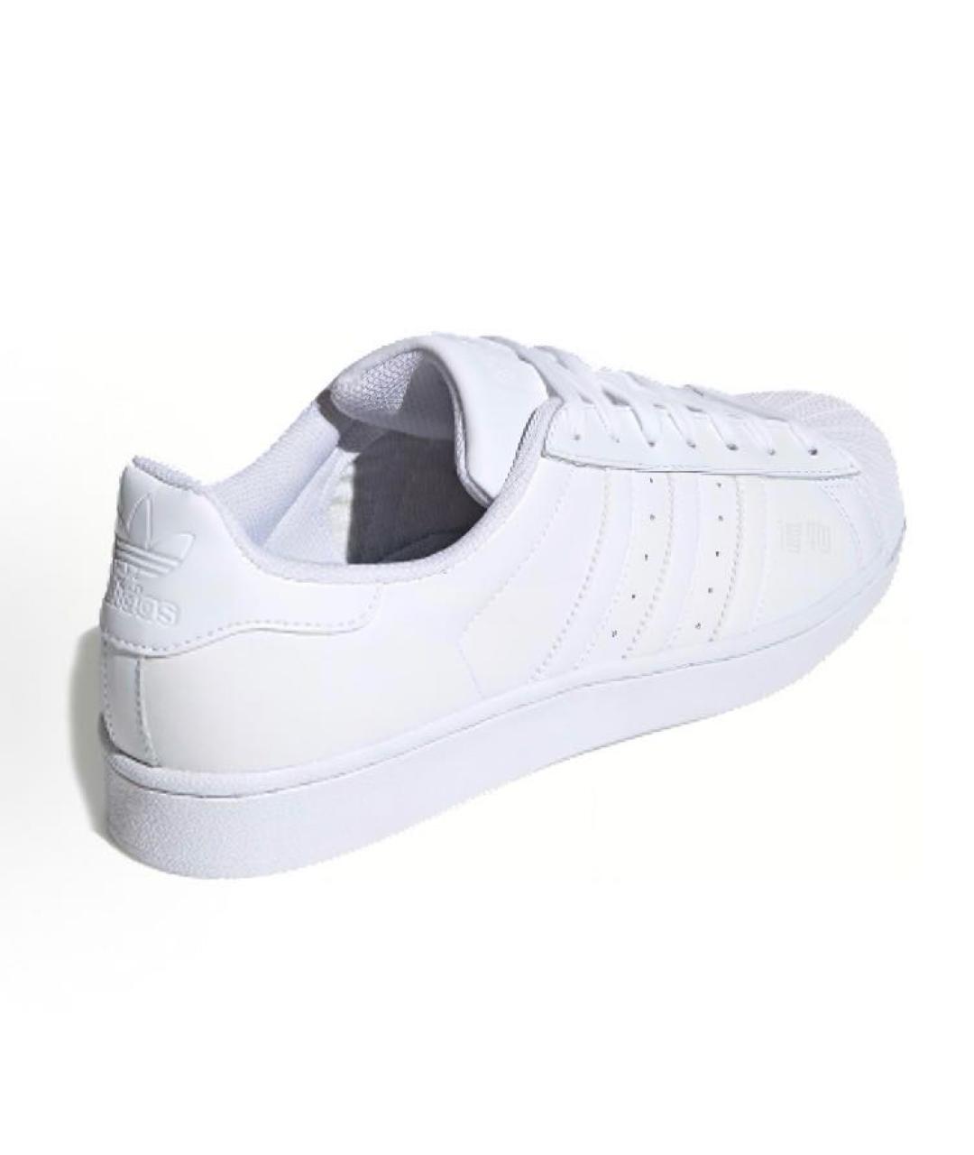 ADIDAS Белые кожаные низкие кроссовки / кеды, фото 4