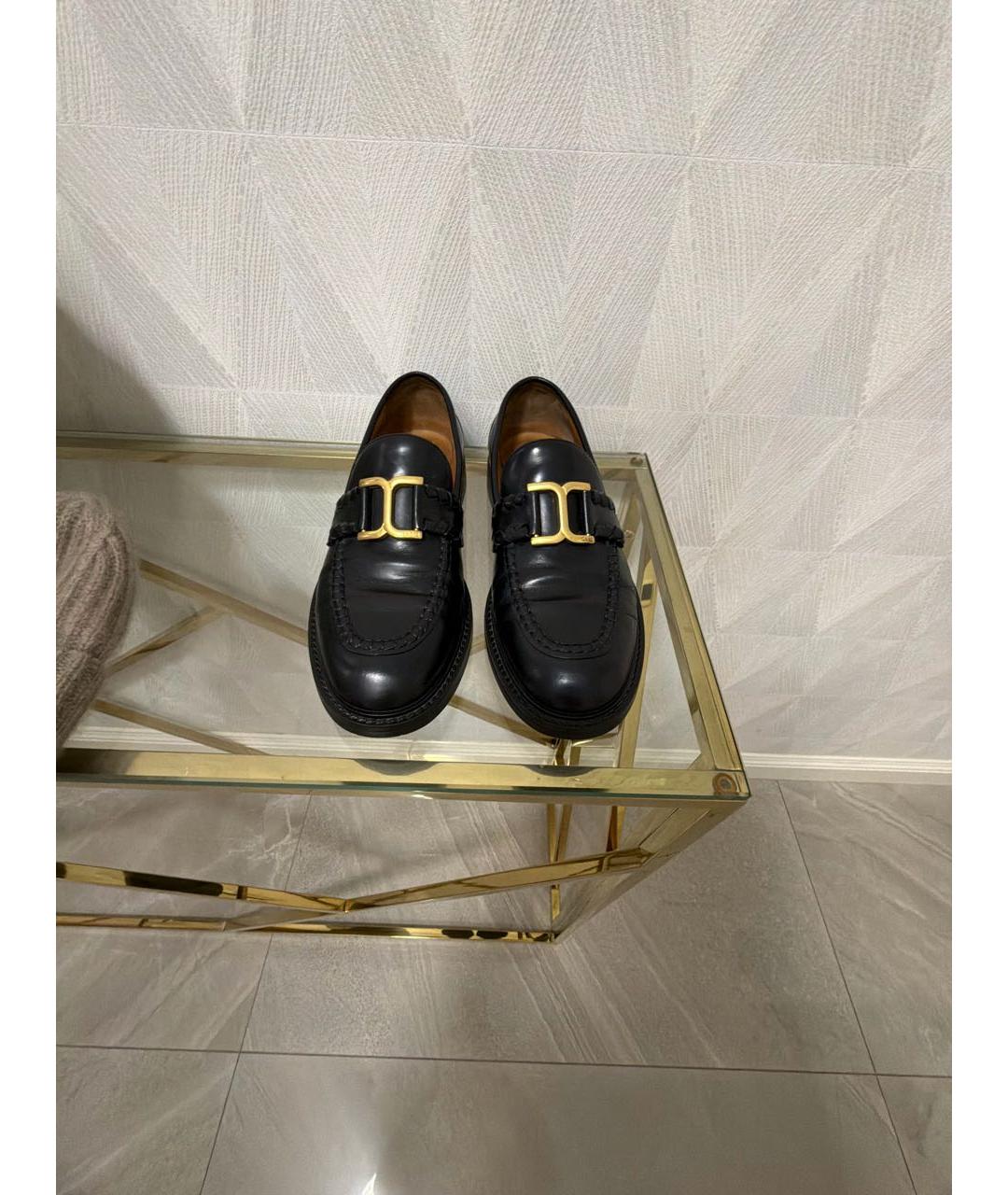 CHLOE Черные кожаные лоферы, фото 2