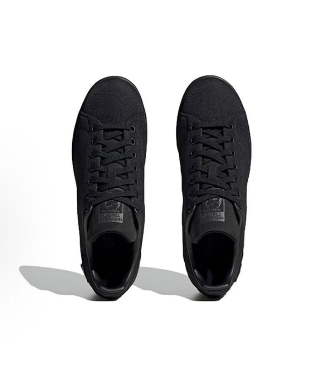 ADIDAS Черные текстильные низкие кроссовки / кеды, фото 5