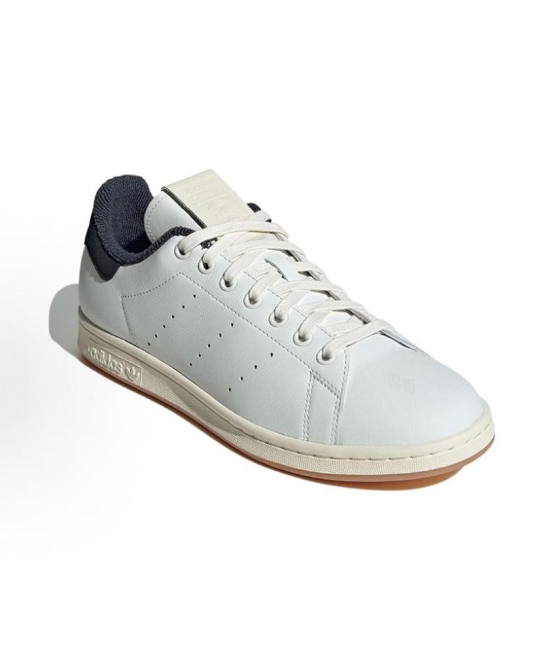 ADIDAS Белые кожаные низкие кроссовки / кеды, фото 3