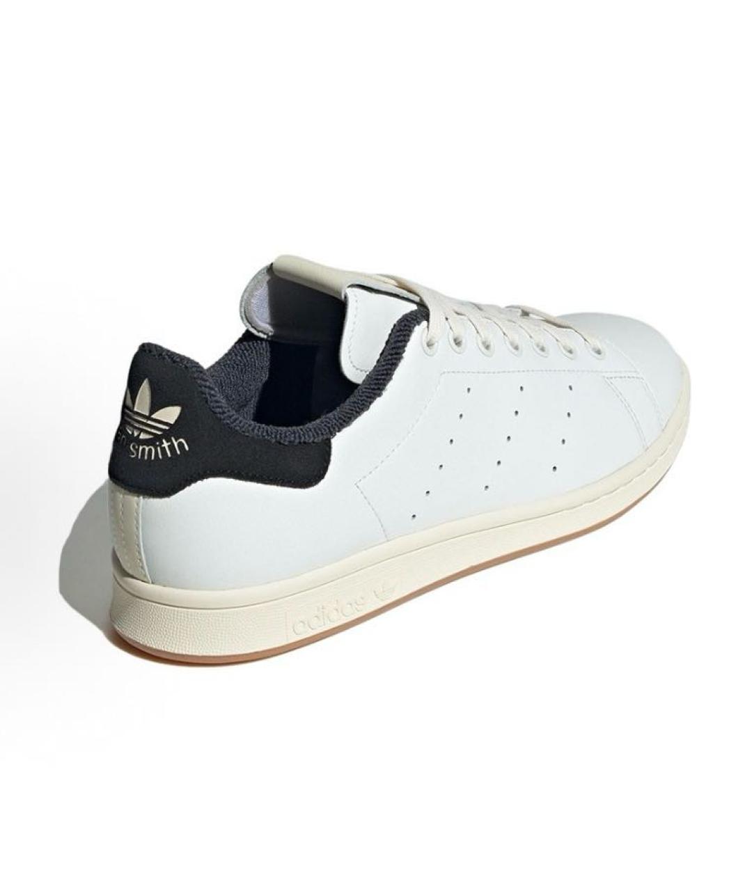 ADIDAS Белые кожаные низкие кроссовки / кеды, фото 4