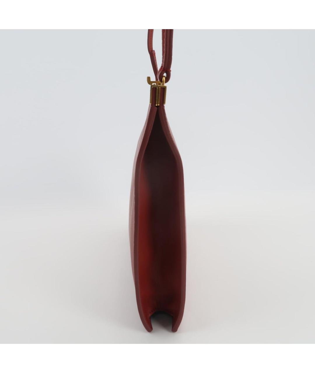 CELINE Красная кожаная сумка через плечо, фото 2