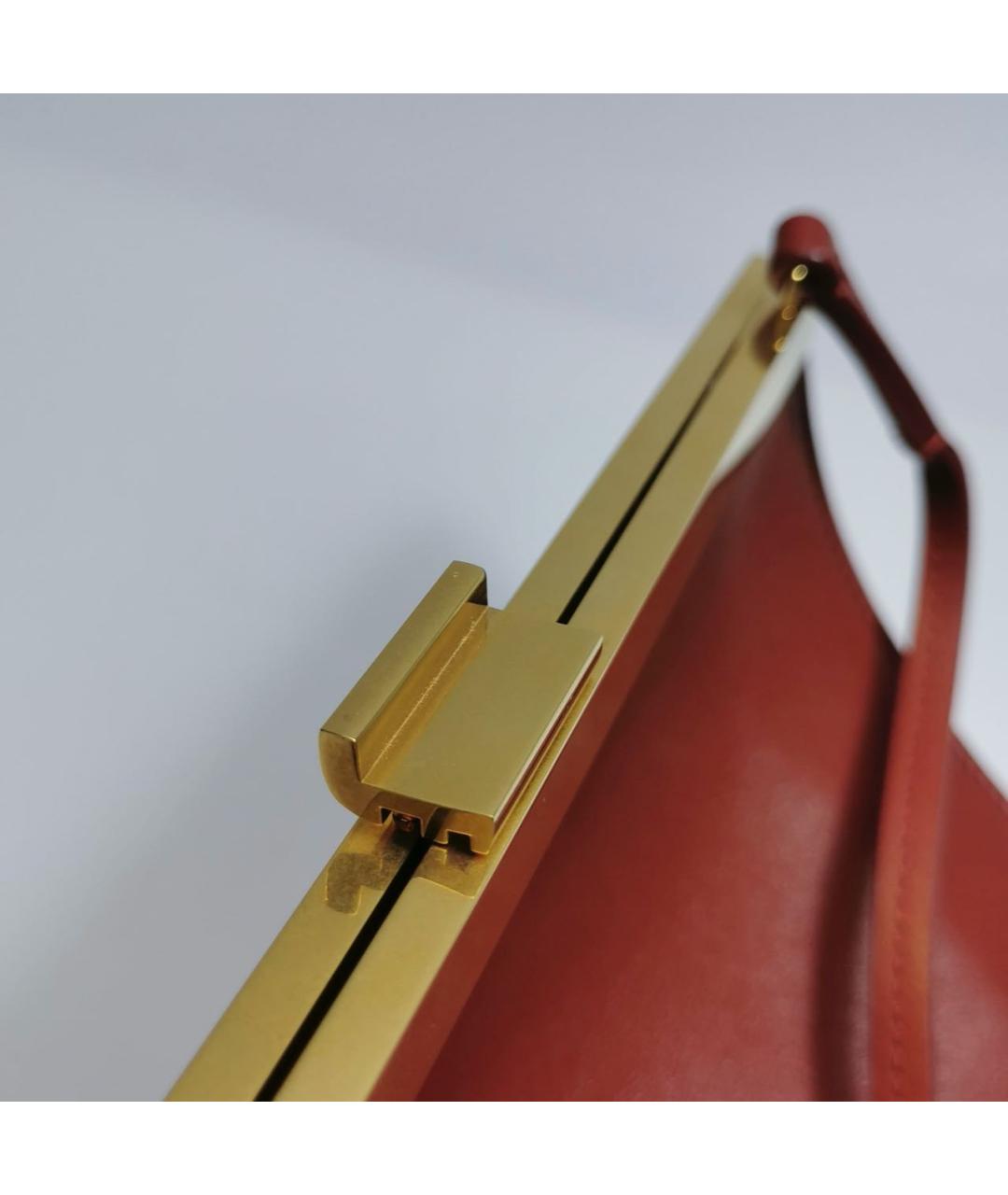 CELINE Красная кожаная сумка через плечо, фото 8