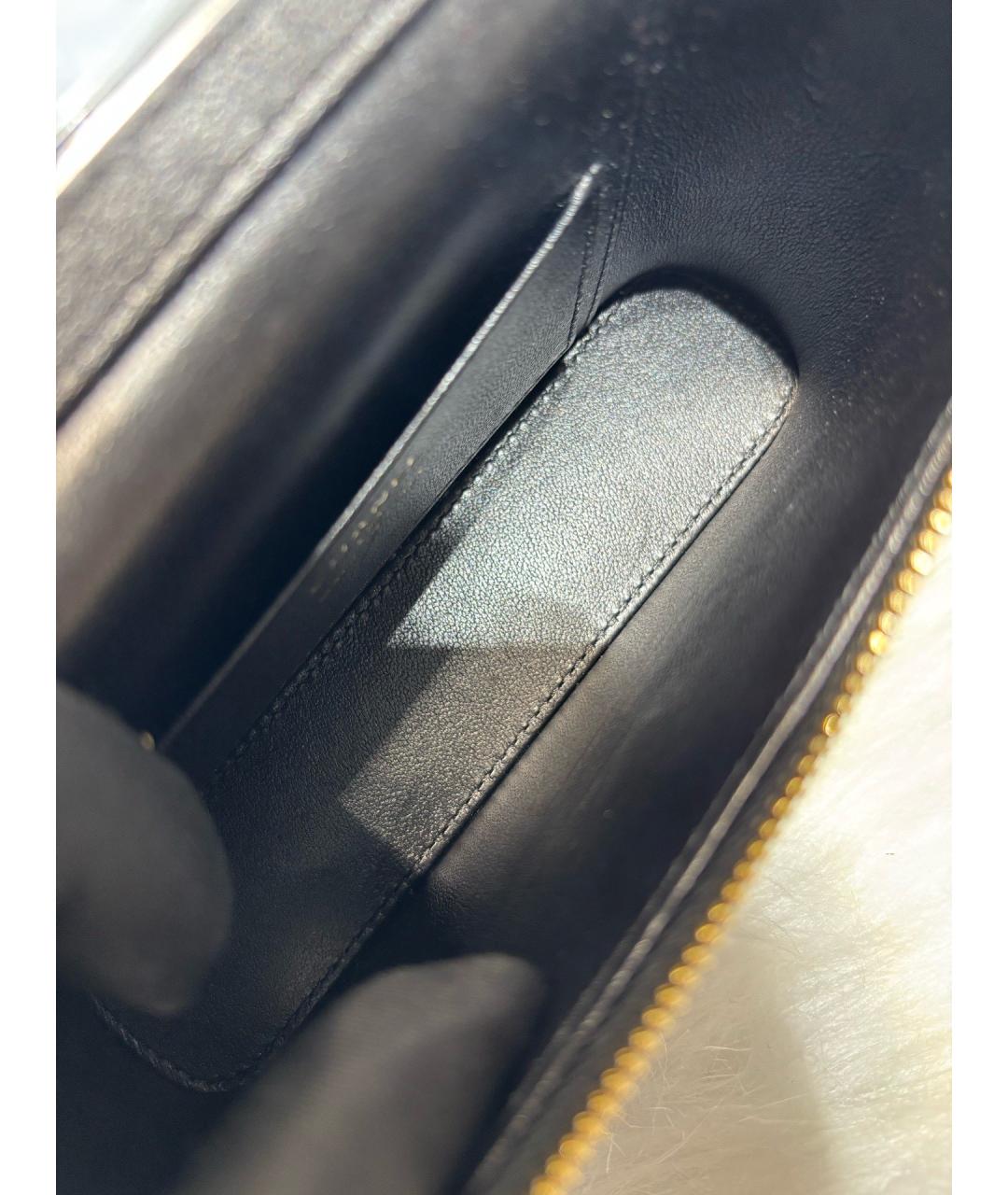 CHANEL Черная кожаная сумка через плечо, фото 6