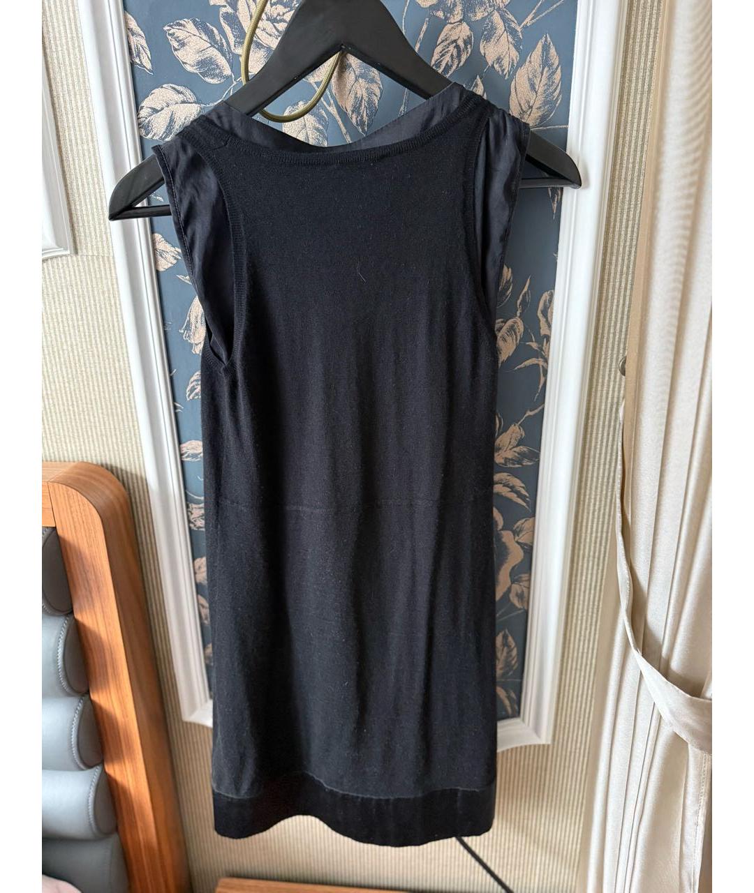 FABIANA FILIPPI Черное кашемировое коктейльное платье, фото 2