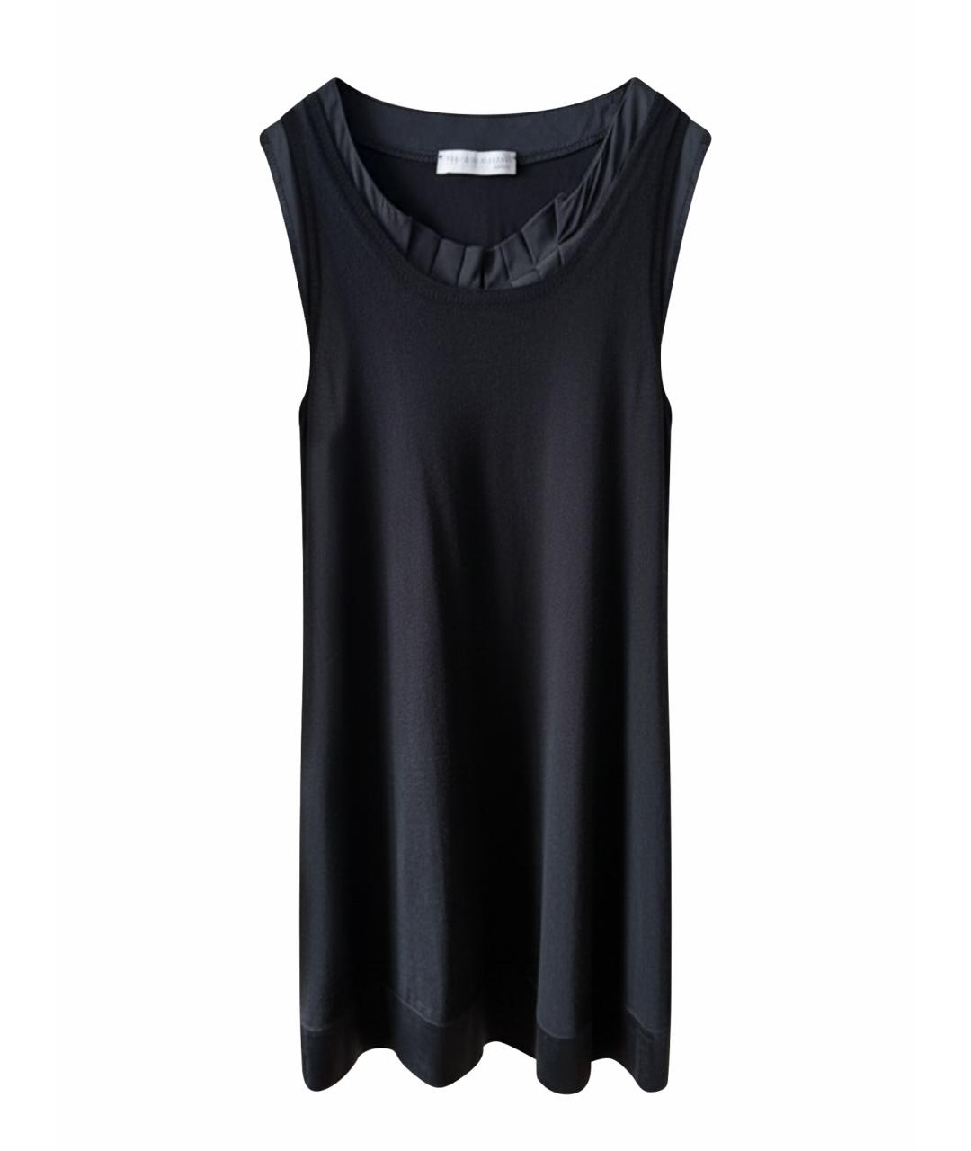 FABIANA FILIPPI Черное кашемировое коктейльное платье, фото 1