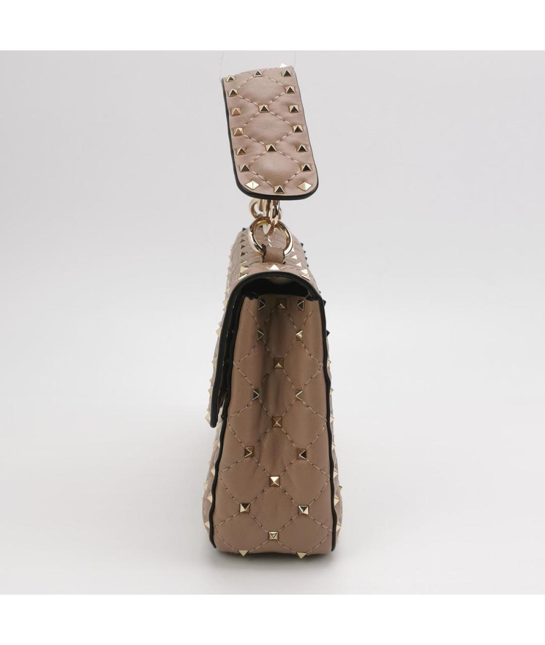 VALENTINO Бежевая кожаная сумка через плечо, фото 2