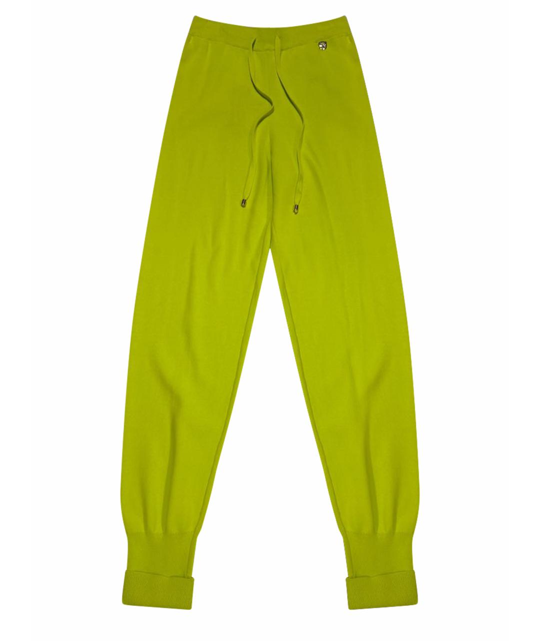 TWIN-SET Салатовые брюки узкие, фото 1