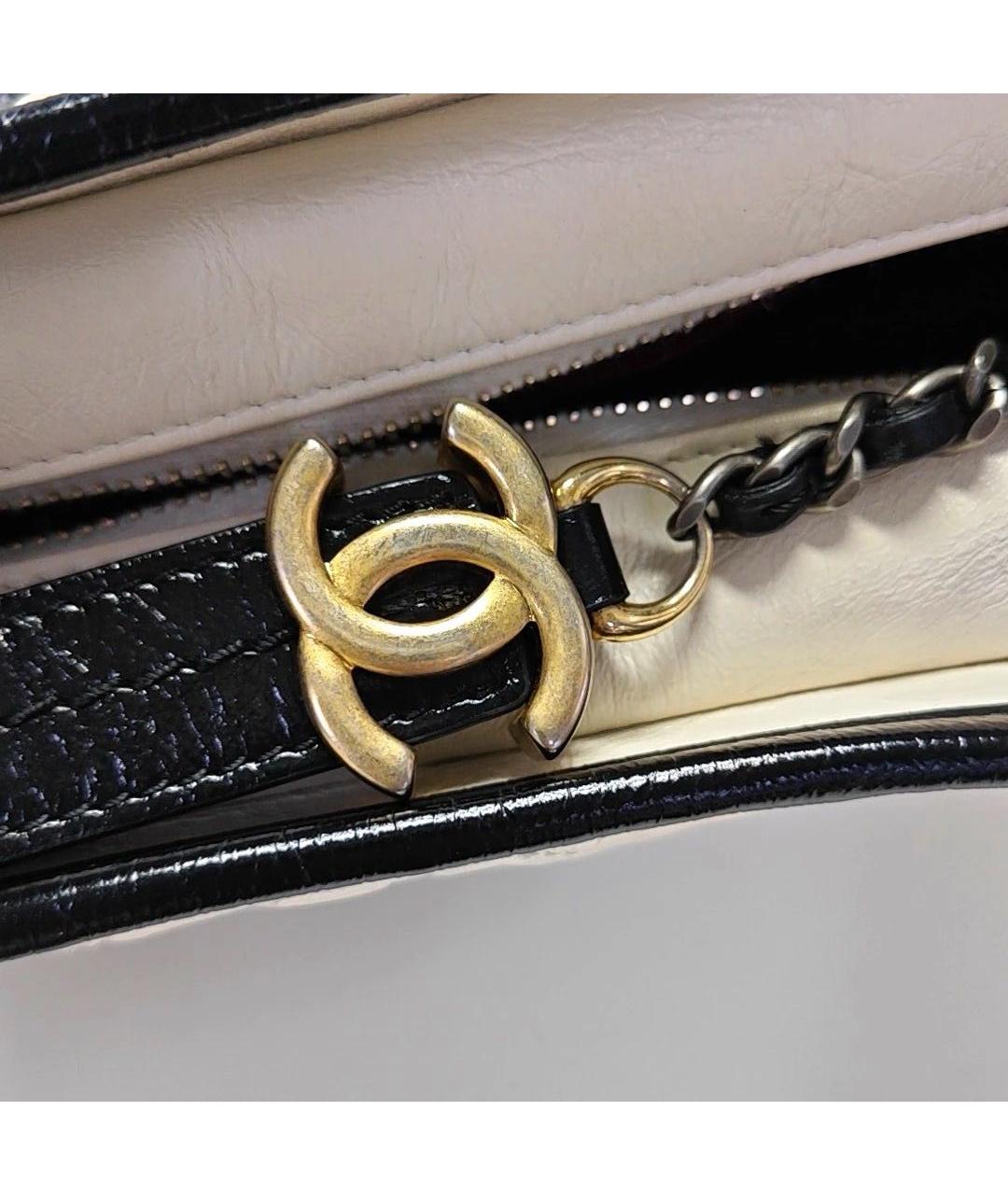 CHANEL Белая кожаная сумка через плечо, фото 7