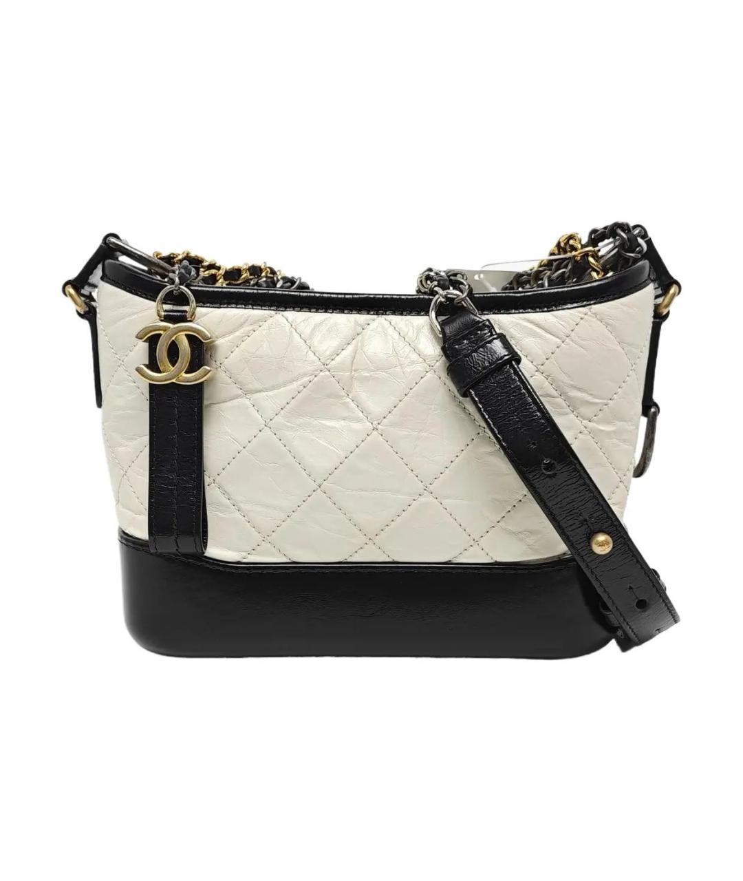 CHANEL Белая кожаная сумка через плечо, фото 9