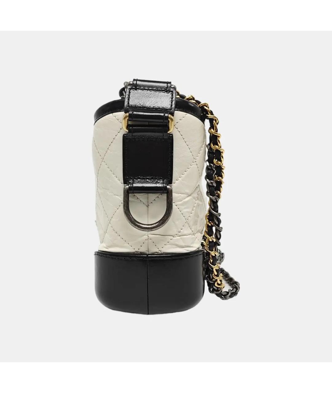 CHANEL Белая кожаная сумка через плечо, фото 2