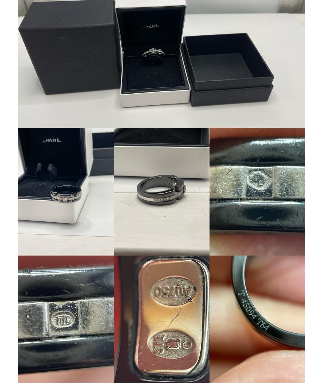 CHANEL Серебряное кольцо из белого золота, фото 5