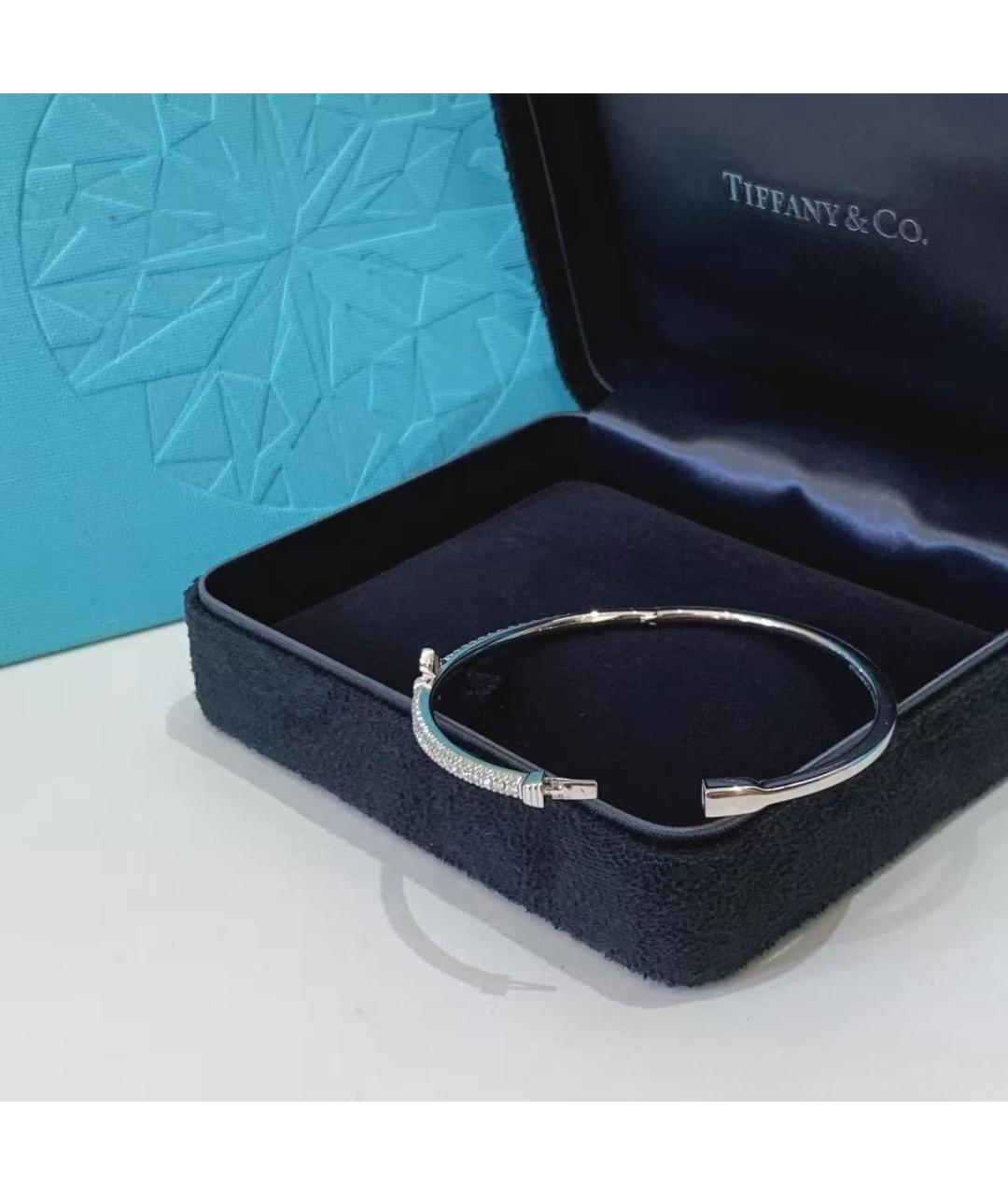 TIFFANY&CO Серебрянный браслет из белого золота, фото 5
