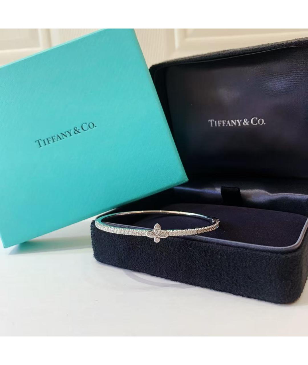 TIFFANY&CO Серебрянный браслет из белого золота, фото 6
