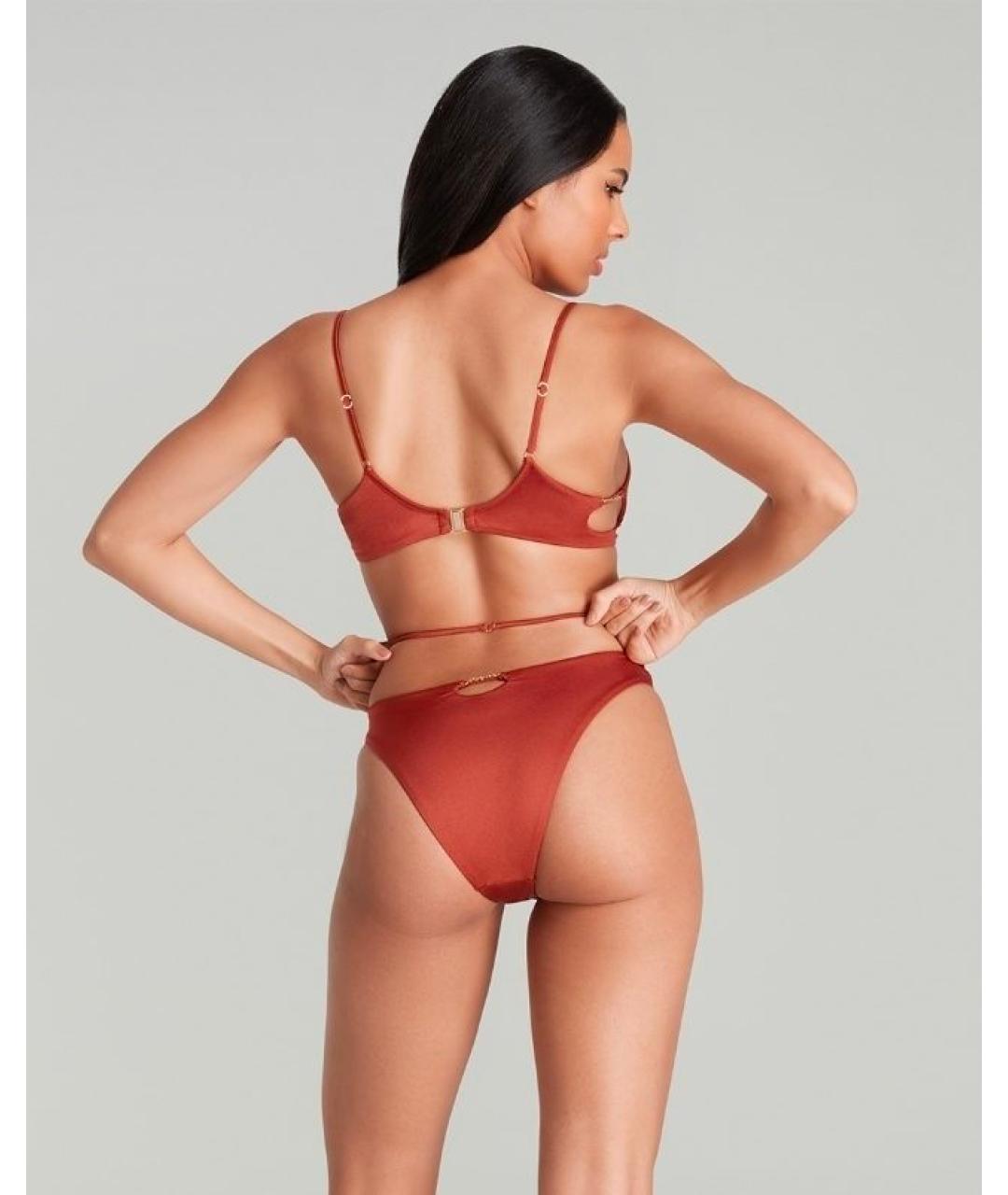 AGENT PROVOCATEUR Коричневый полиамидовый купальник, фото 5