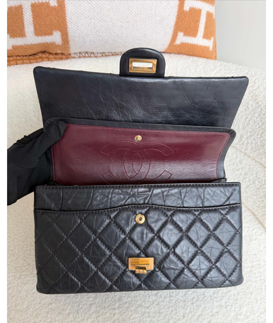 CHANEL Черная кожаная сумка через плечо, фото 6