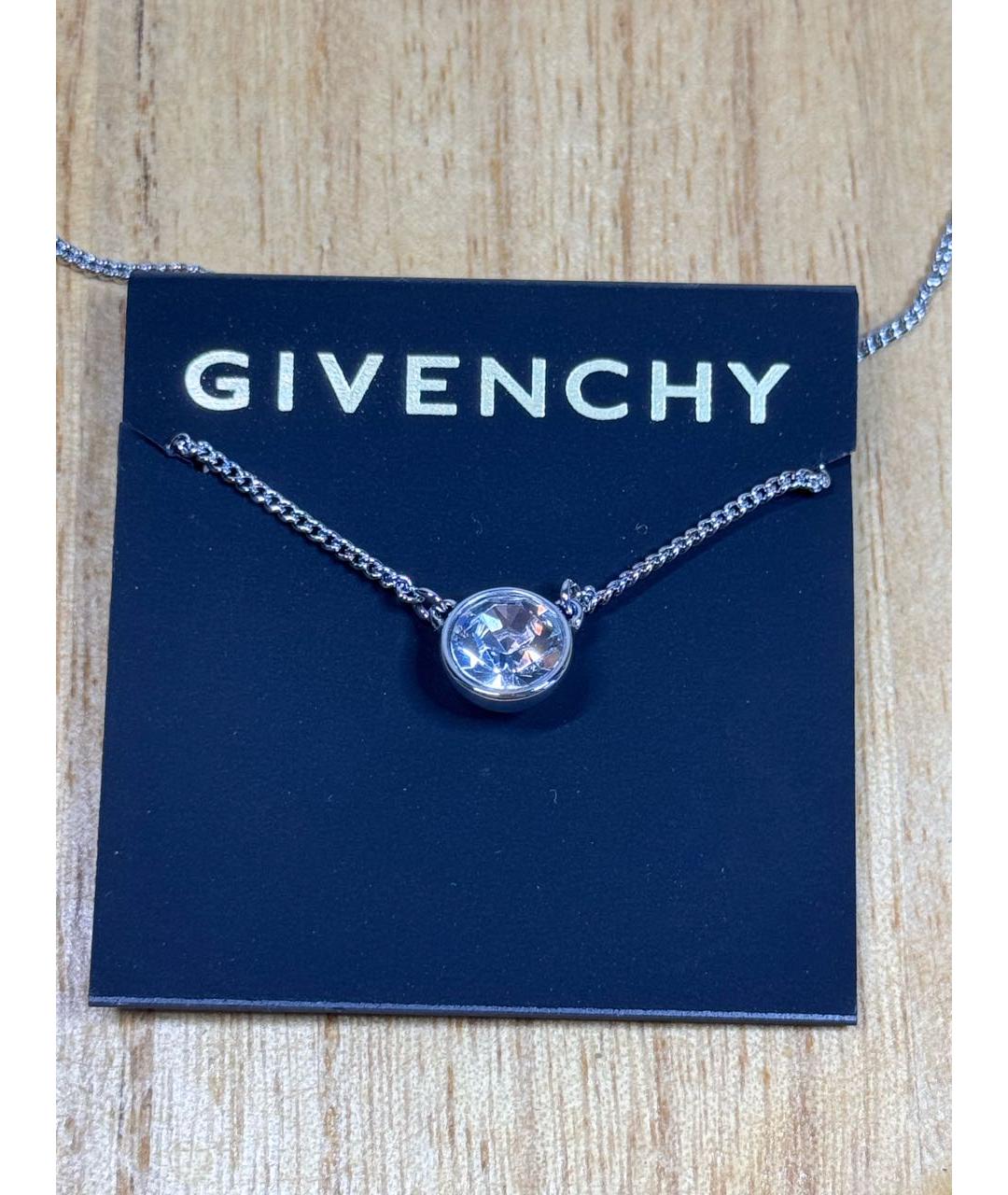 GIVENCHY Серебряное металлическое колье, фото 3