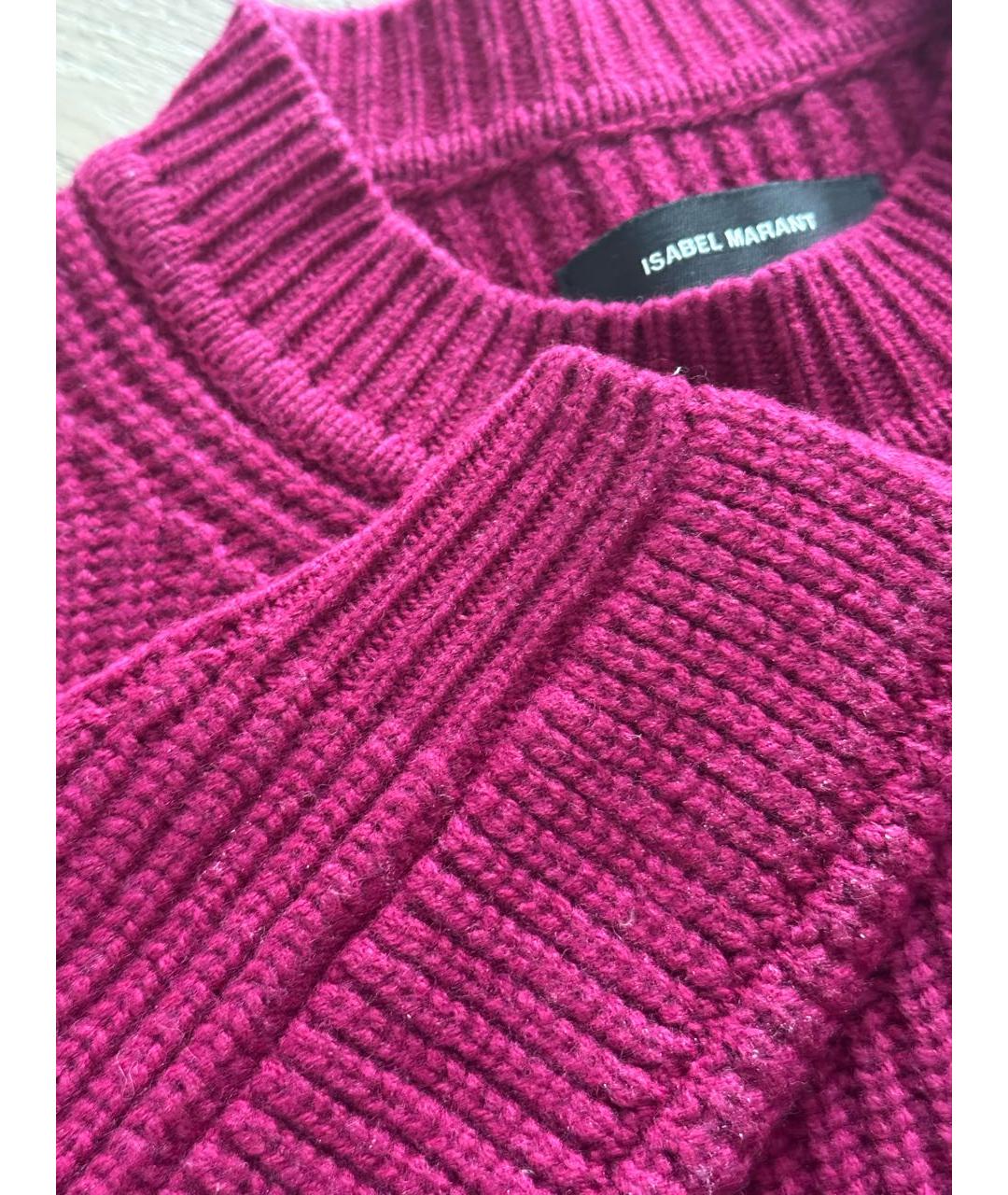 ISABEL MARANT Фуксия кашемировое повседневное платье, фото 3