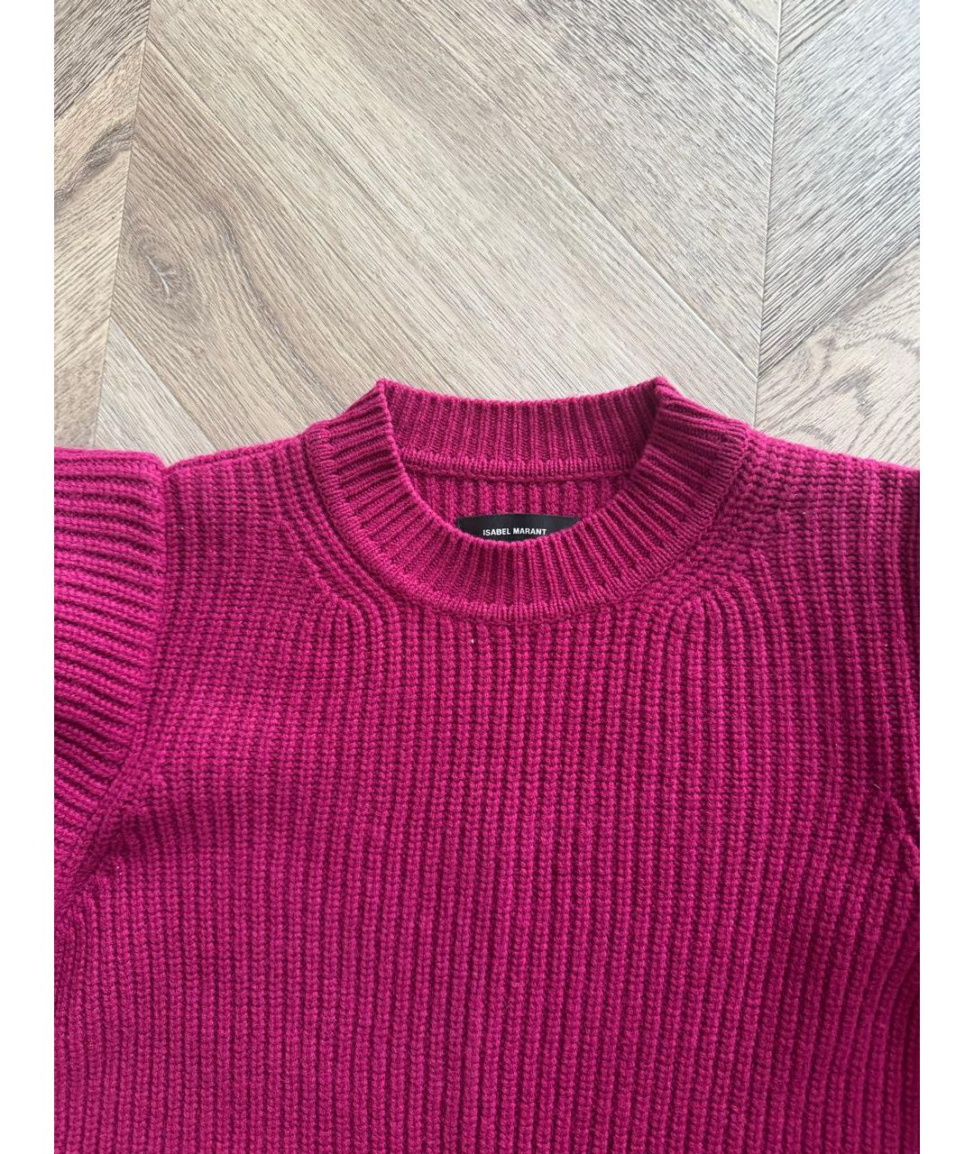 ISABEL MARANT Фуксия кашемировое повседневное платье, фото 2