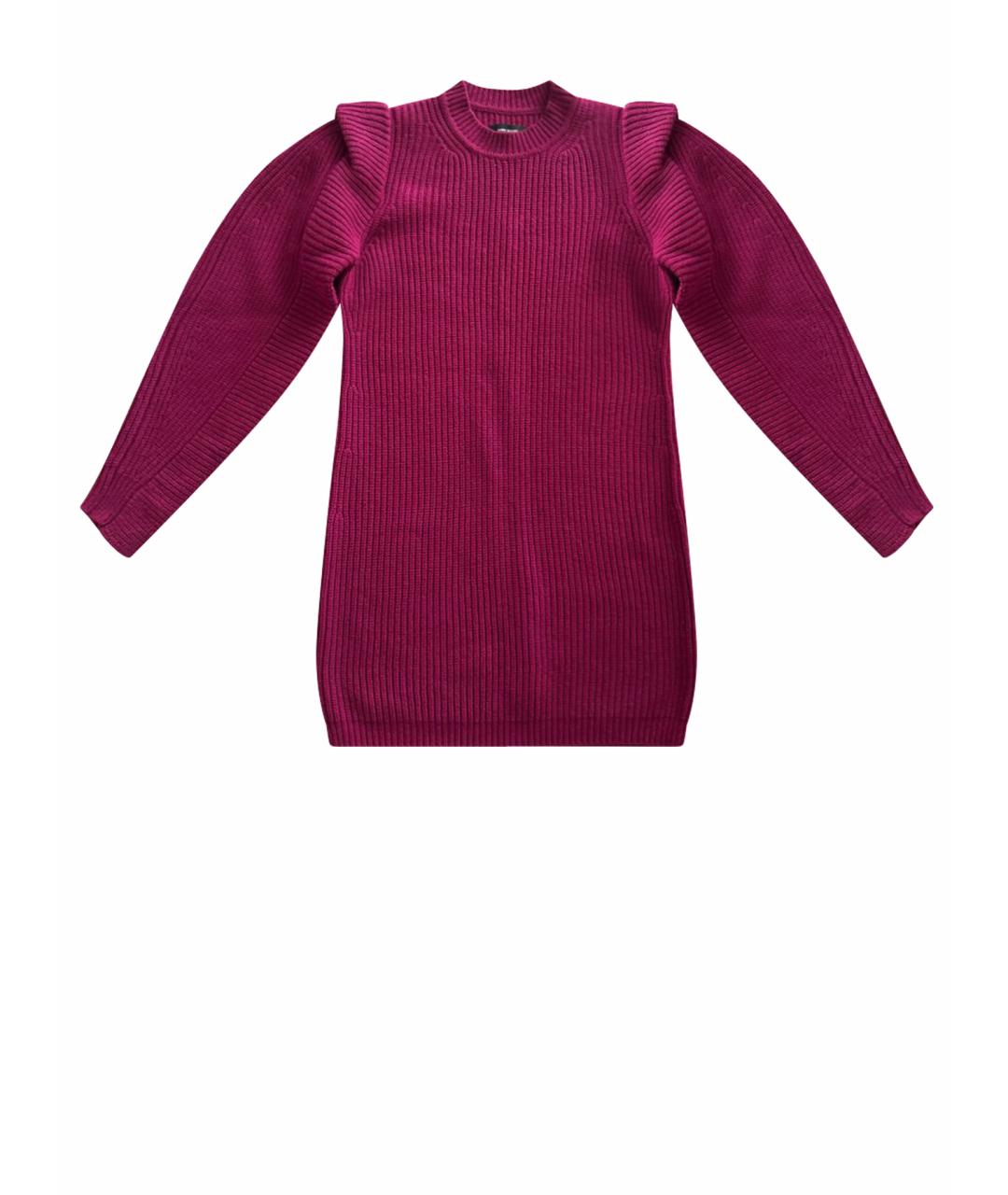 ISABEL MARANT Фуксия кашемировое повседневное платье, фото 1