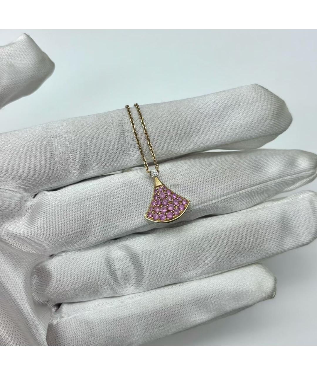 BVLGARI Золотая подвеска из розового золота, фото 6