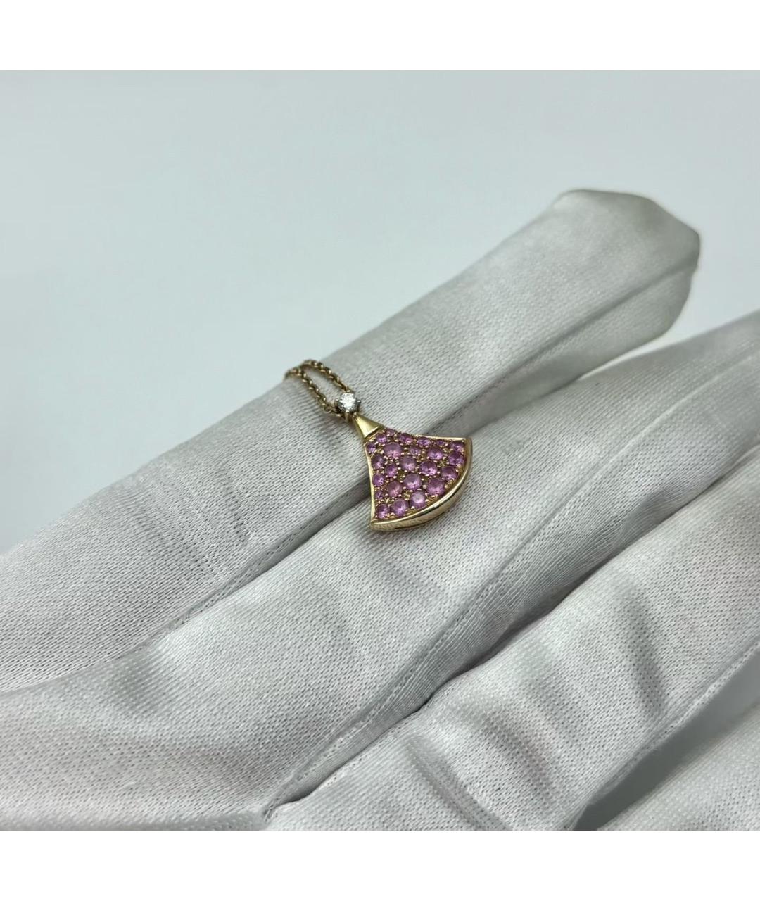 BVLGARI Золотая подвеска из розового золота, фото 7