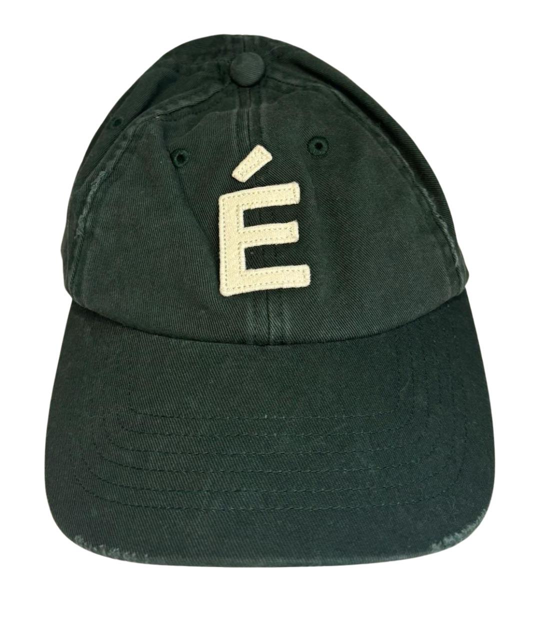 ETUDES Зеленая хлопковая кепка/бейсболка, фото 1