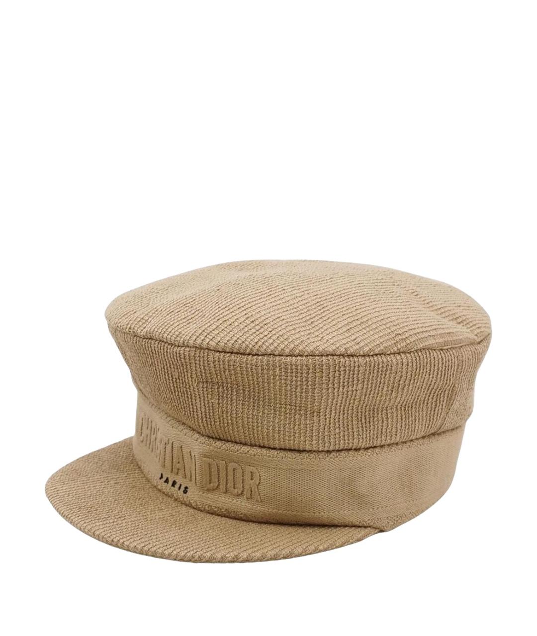 CHRISTIAN DIOR Бежевая шляпа, фото 1