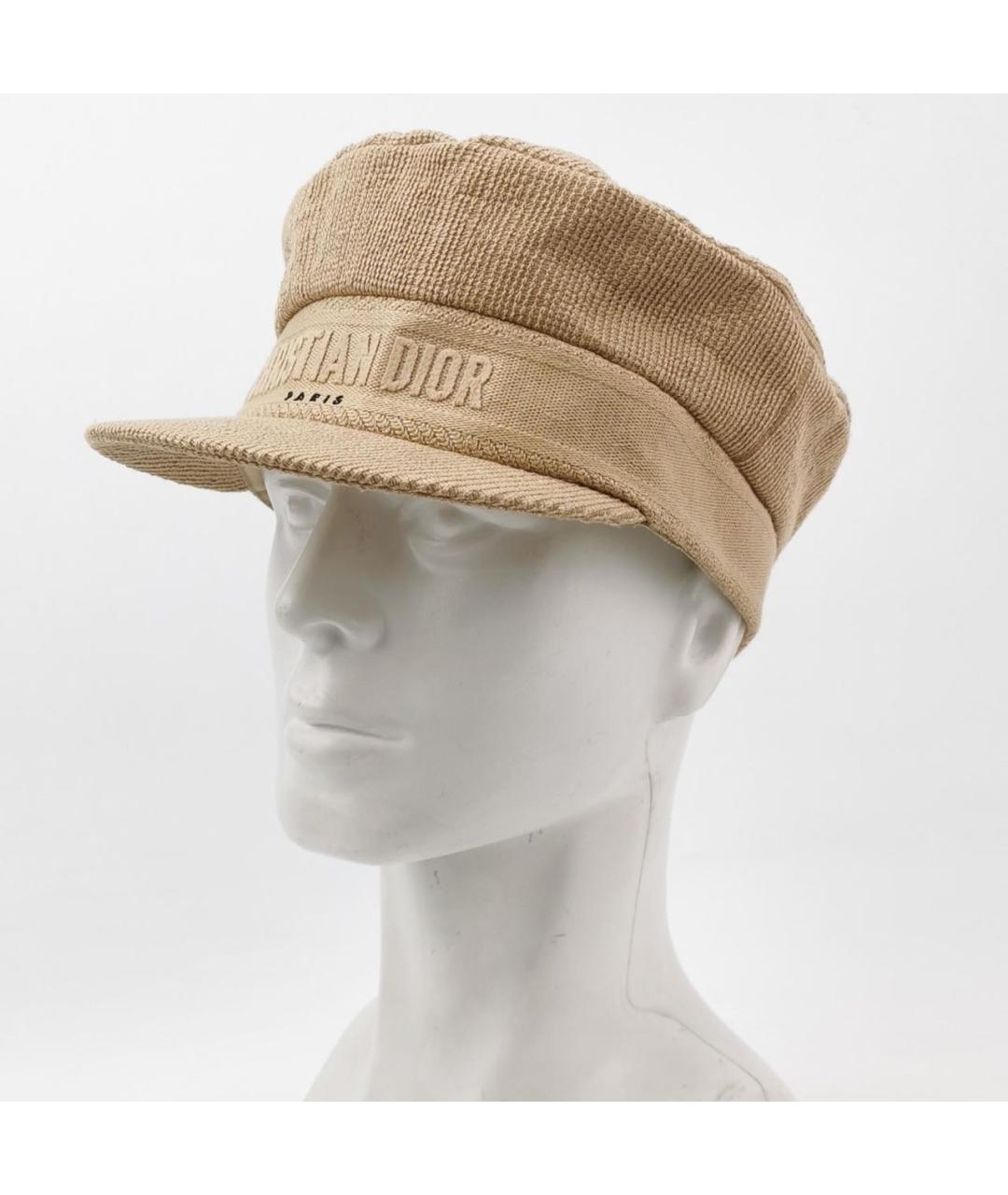 CHRISTIAN DIOR Бежевая шляпа, фото 2