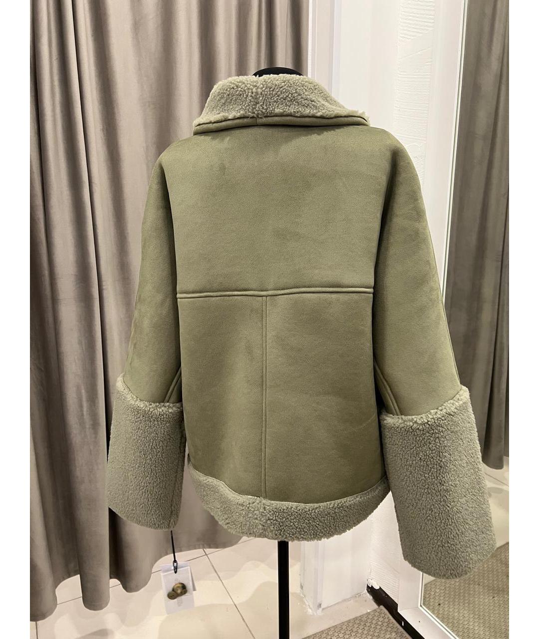 UGG AUSTRALIA Хаки полиэстеровая дубленка, фото 3