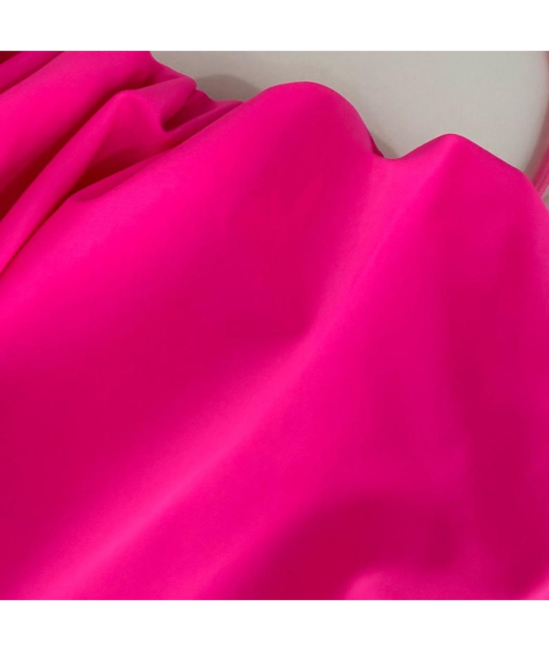 BALENCIAGA Фуксия полиамидовое коктейльное платье, фото 8