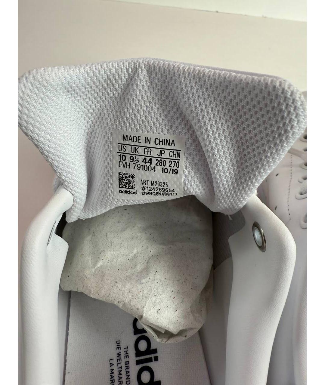 ADIDAS Белые кожаные низкие кроссовки / кеды, фото 7