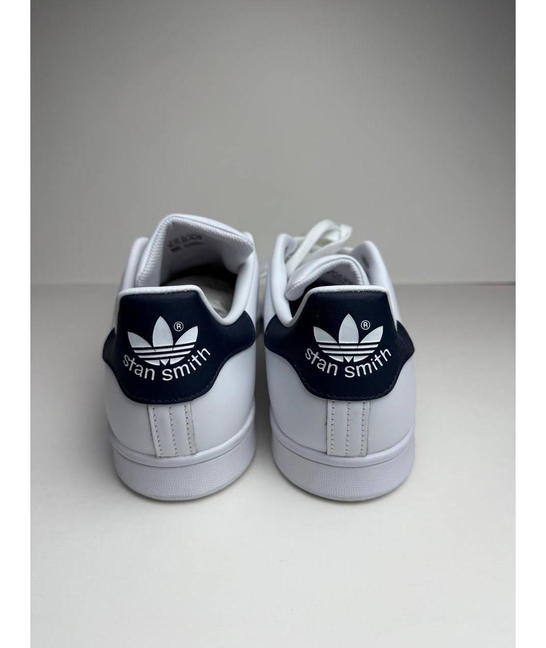 ADIDAS Белые кожаные низкие кроссовки / кеды, фото 5