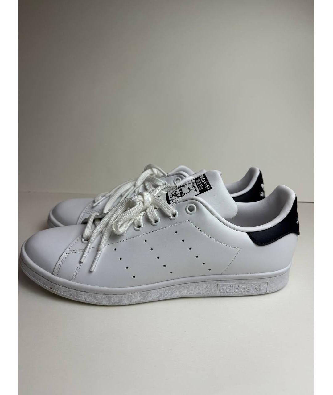 ADIDAS Белые кожаные низкие кроссовки / кеды, фото 8