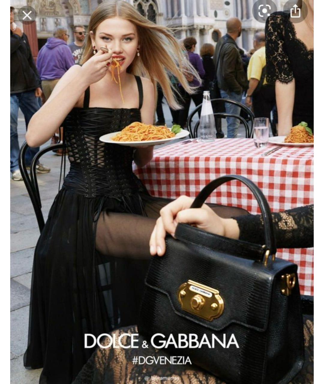 DOLCE&GABBANA Черное коктейльное платье, фото 3