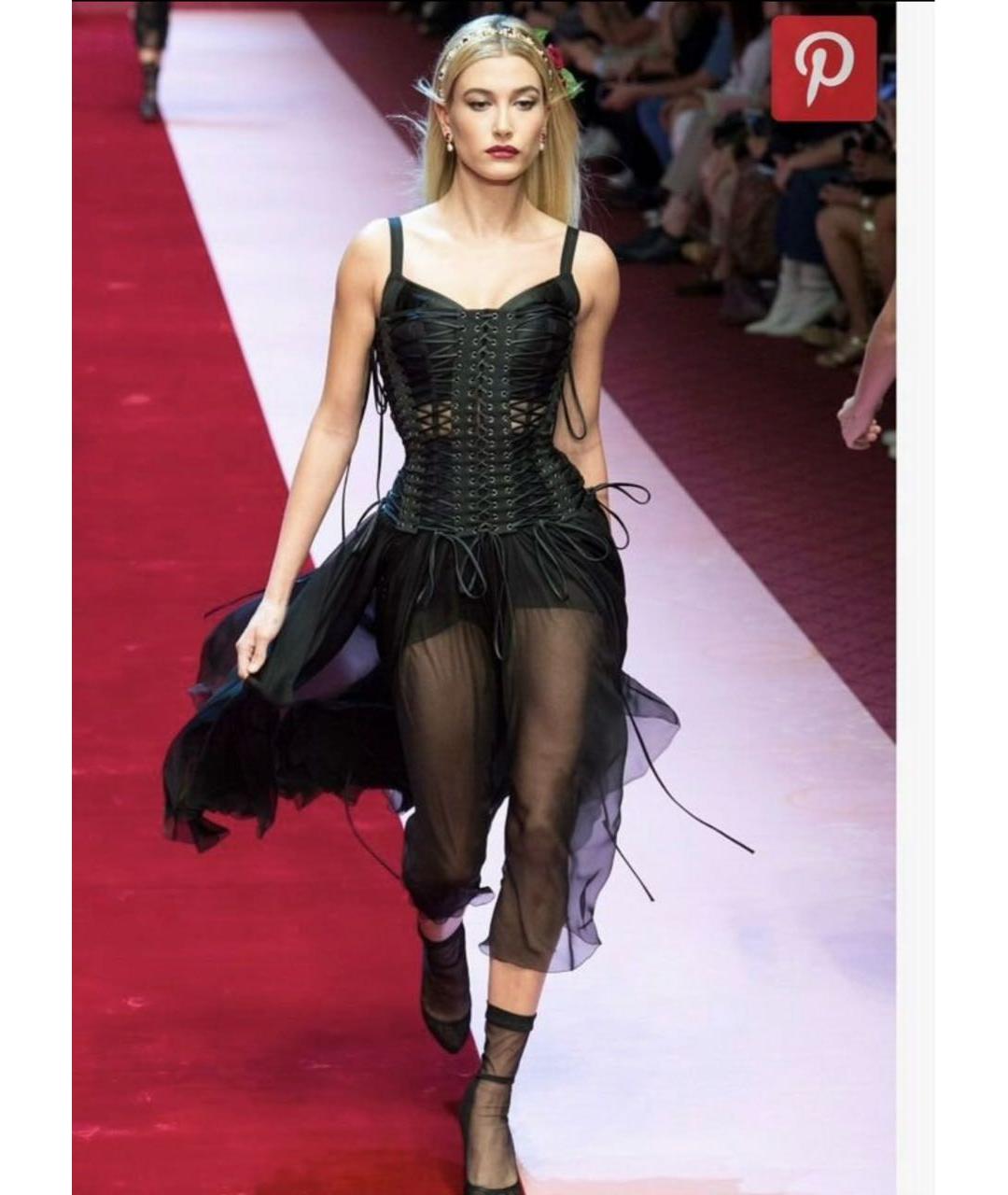 DOLCE&GABBANA Черное коктейльное платье, фото 2