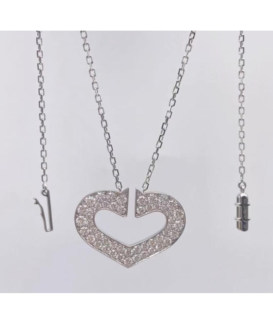 CARTIER Серебряное колье из белого золота, фото 9