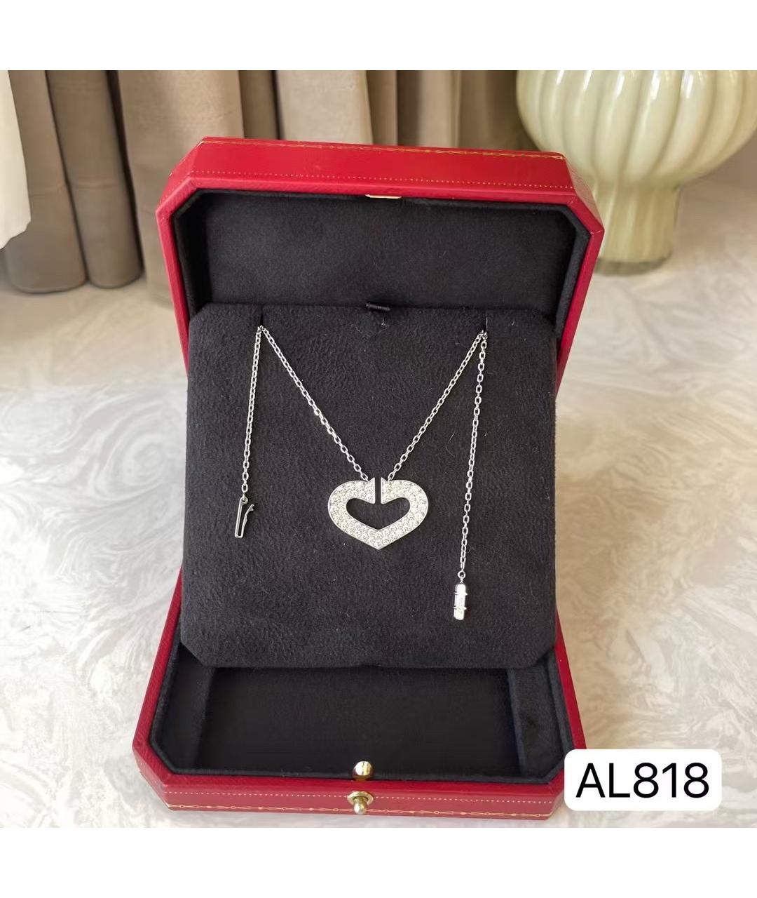 CARTIER Серебряное колье из белого золота, фото 2